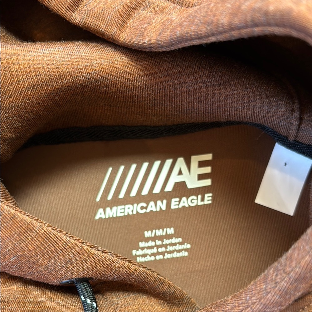 Men's Brown Hoodie, American Eagle, M, NWOT - Picture 3 of 3